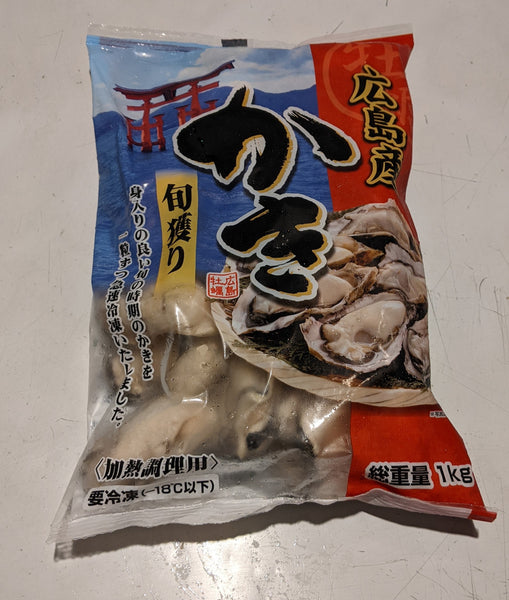 sa　na　Hiroshima　ya　Mukimi)　広島県産加熱用冷凍カキむき身　Oysters　Frozen　Shucked　ka　(Kaki　–